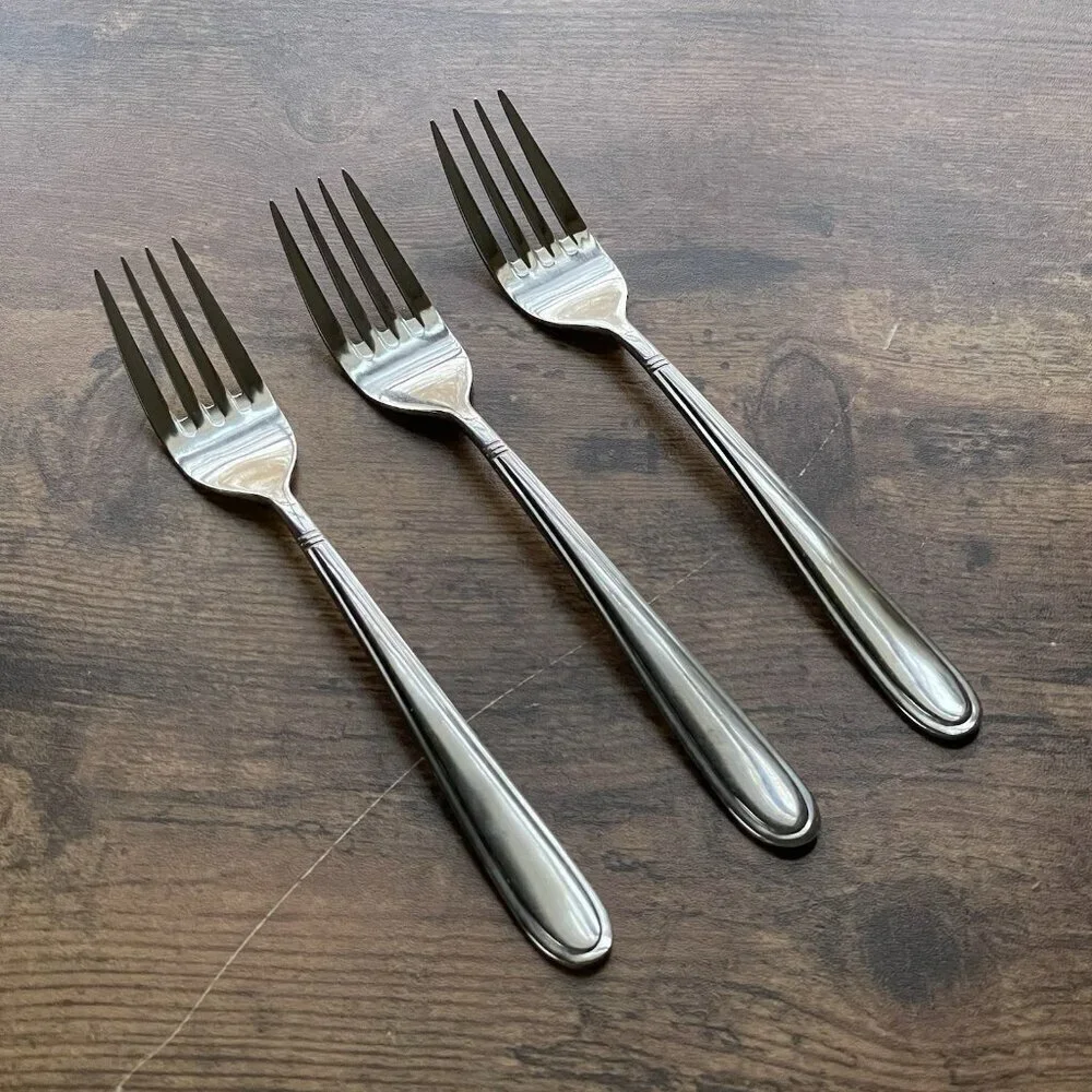 Brandani Cottage Salad Fork Set of 3 Stainless Steel 7